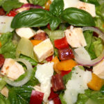 Techniques & Tips – Chopped Salad – Chicken, Salame, Peppers, Basil 2
