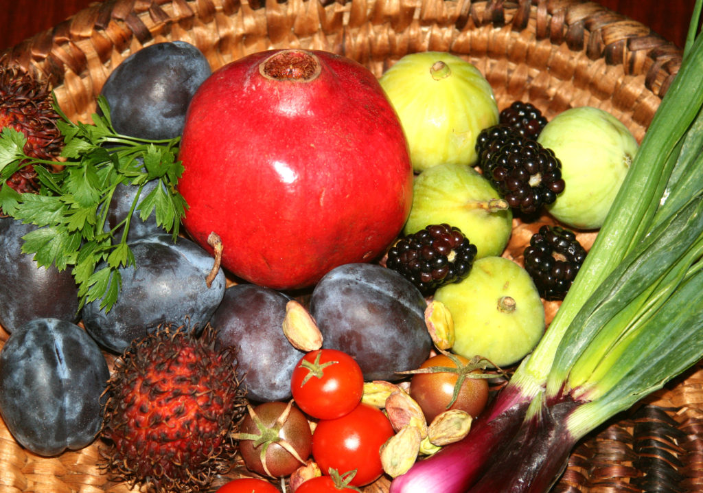 Plum and Tomato Salad