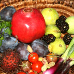 Fresh – Salads – Fresh plums, tomatoes, figs, pomegranate, blackberries, rambutan, scallion, parsley, pistachios – 10-2-2016