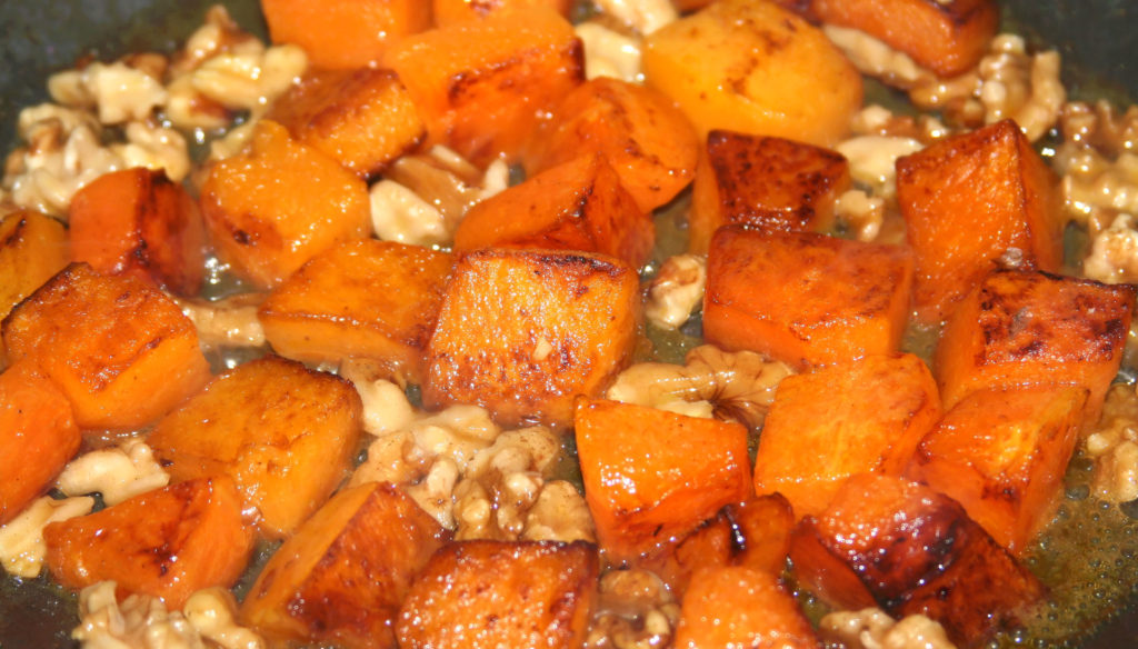 Butternut Squash and Walnuts with Marsala Sauce