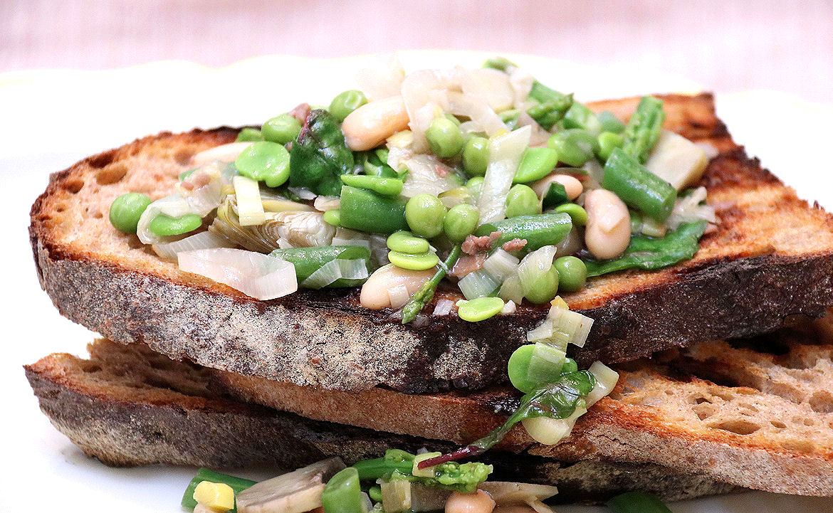 Spring Vegetable Ragù with Toast - Mary Beth Clark | Italian Recipes ...