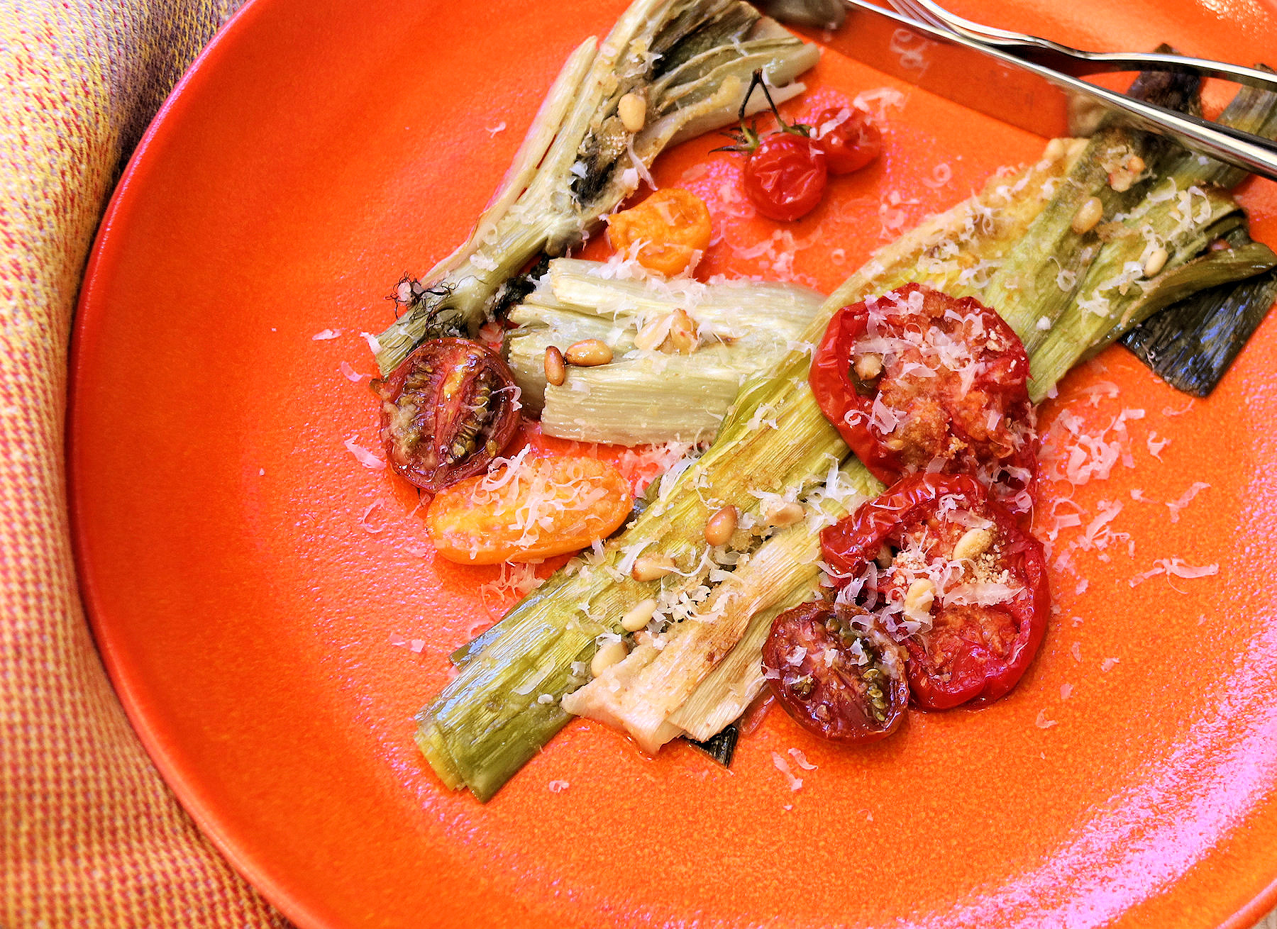 Roasted Leeks, Fennel, and Tomatoes au Gratin Mary Beth Clark
